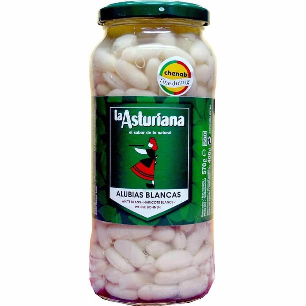 La Asturiana Cooked White Beans 400G